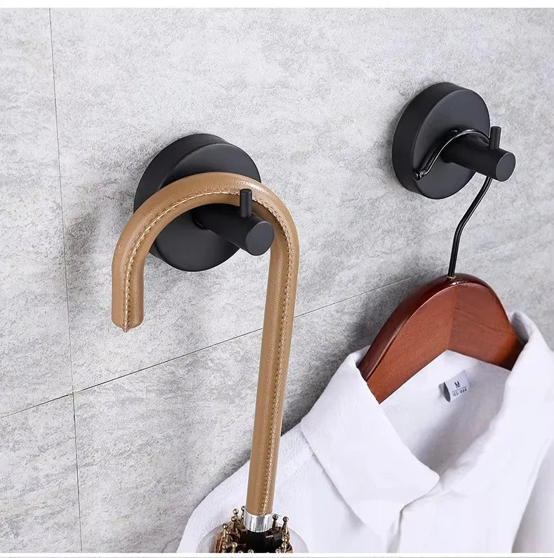YOTO Stainless Steel Wall Mounted Coat Rack Self-Adhesive Modern Design Bathroom and Kitchen Towel Hook Gancho Adesivo Parede